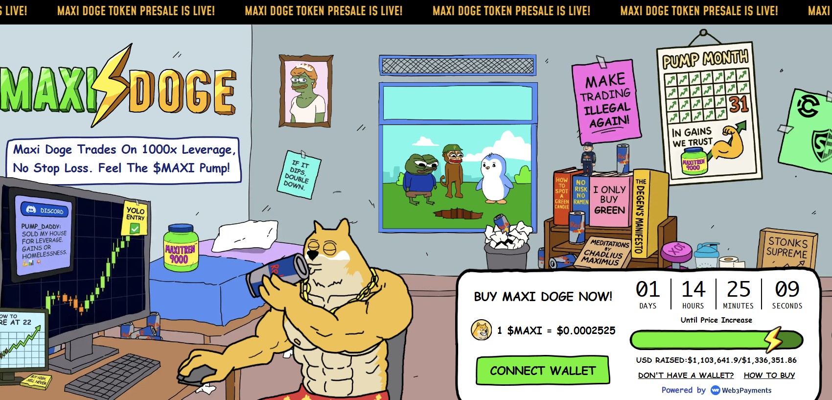 Maxi Doge ($MAXI) Presale Live Info